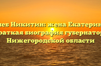 Глеб Никитин: жена Екатерина. Краткая биография губернатора Нижегородской области